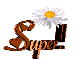 Obracający się brązowy napis super